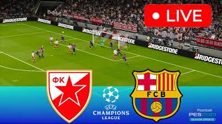 Crvena zvezda vs Barcelona LIVE 🔴 UEFA Champions League 2024/25 ⚽ LIVE Match Now