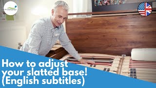 How to adjust your slatted base! | English subtitles