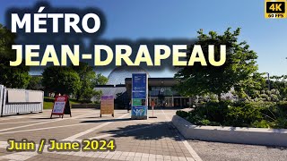 [4K] Montreal Walking Tour Inside Jean-Drapeau Metro / Balade dans le métro Jean-Drapeau