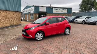 💟💟💟TOYOTA AYGO 1.0VVTi X-Play 2️⃣0️⃣1️⃣6️⃣ 6️⃣6️⃣finished in🔴Red Brooklands Quality Cars