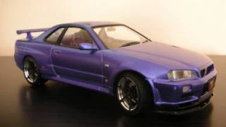 Nissan Skyline GT R R34 V Spec II 1/24 Tamiya