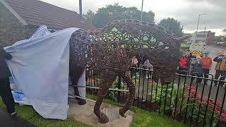 A striking new sculpture has been unveiled on Swansea Canal