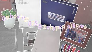 #enhypen #bts unboxing album Enhypen and BTS