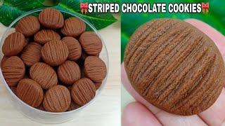 COOKIES TERBARU 2024 TANPA CETAKAN‼️STRIPED CHOCOLATE COOKIES‼️ENAK,NYOKLAT,RENYAH, NGEPRUL