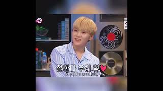 Seungkwan acting like a proud mom of Hoshi & forgetting his part 😅