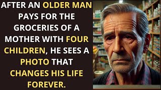 Older Man Pays For A Mother’s Groceries, Then She Shows Him A PHOTO… And It CHANGES EVERYTHING...