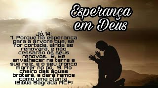 Jó 14.7-9 (Esperança a Âncora da Alma) .