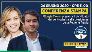 Presentazione candidatura elezioni regionali 2020 con Giorgia Meloni