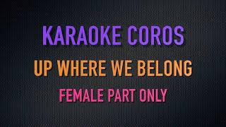 KARAOKE - UP WHERE WE BELONG  female part only