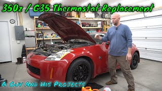 350z / G35 Thermostat Replacement DIY. How To Replace Thermostat On Nissan 350z and Infiniti G35