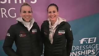 Karoline Valenta und Timna Zach Dressur U25 Dressur Lamprechtshausen - EQWOtv