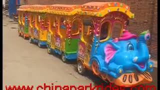 mini trackless tourist train ride