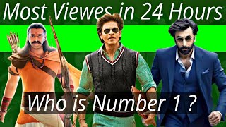 Which Teaser Got Most Viewes in 24 Hours ! Top 6 Movie Full List ! Movie Station