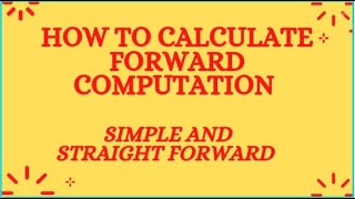 Forward Computation |from station to station close traverse computation|