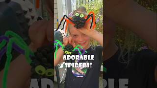 🕷Pinecone Spider Halloween Craft! Eco Friendly Craft for Kids🌲