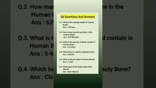 General knowledge Questions and Answers #shorts #gk #shortsfeed#question #answers