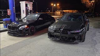 2022 BMW M3 Competition Bolt Ons E85 vs 2017 Mercedes C63 AMG Pure 1000 Turbos E50