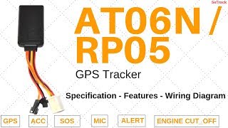 AT06N / RP05 GPS Tracker | Specifications | Functions | Wiring Diagram | How to Use | SeTrack GPS