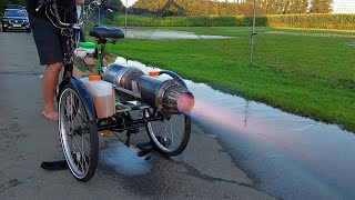 Turbinen Trike mit Nachbrenner, turbine trike with afterburner