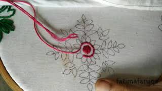 Hand Embroidery, Easy Fulkari Design for Dresses