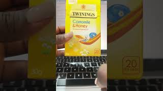 Make a Twinings tea with me. Camomile and Honey