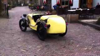 Tom Barrett driving the Austin 7