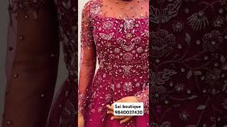 Bridal full work reception ready to wear long frock||ready to wear bridal wedding long frock