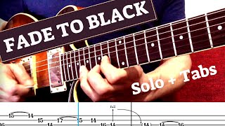 Fade To Black - Solo Cover | Guitar Tutorial With Tabs