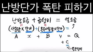 지역난방 난방단가 폭탄 피하기 - 급탕비 단가 정하는 간단한 공식 유도 (1편 유량계: y = 4x)