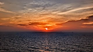 Sunset from the middle of the Gulf of Thailand