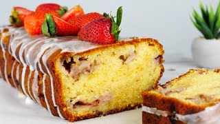 Strawberry Yogurt Bread Recipe / Strawberry Yogurt Loaf Cake