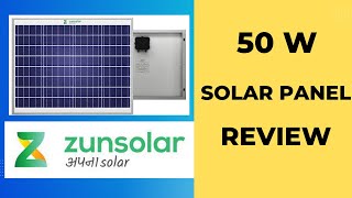 Zun Solar 50 Watt Solar Panel Review | ZunSolar 50 Watt 12 Volt Polycrystalline Solar Panels