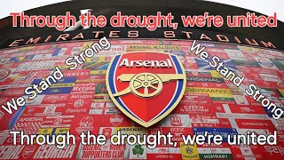 Through the Drought, We Stand Strong# We are Arsenal # song#football #arsenal#football#music