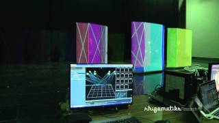 Screen tracking and projection for Perfume's live at Kouhaku 2015