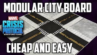 Modual City Wargaming Board Tutorial - Marvel Crisis Protocol