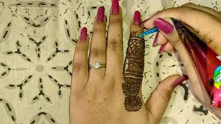 beautiful back hand jewellery mehndidesign-latest Arabic Henna mehndi design-...