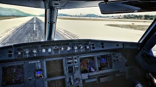 A320neo COCKPIT Rolling Take Off from Dubrovnik Airport!