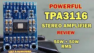 TPA3116D2 Powerful Stereo Amplifier (50+50) Watt Review | tpa3116d2 IC Amplifier unboxing in hindi