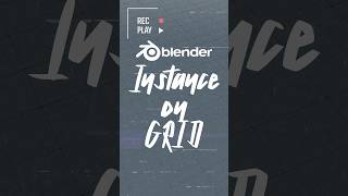 Quick tip: instant object on a grid in blender