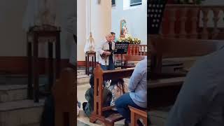 Simón Díaz Jr. canta 4 décimas de su autoría a la Virgen del Valle