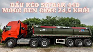 Xe Đầu Kéo HOWO SITRAK 440 Kết Hợp với Mooc Ben CIMC 24.5 Khối - Hiệu Suất Vận Chuyển Đỉnh Cao