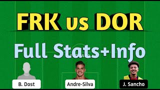 FRK vs DOR Dream11 | FRK vs DOR | FRK vs DOR Dream11 team |