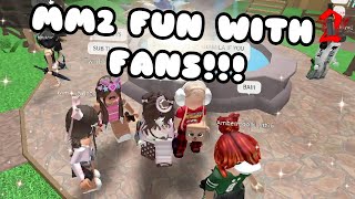 MY FANSIES JOINED ME IN MM2?!