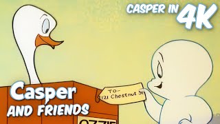 Casper's New Pet Ostrich! | Casper and Friends in 4K | 1 Hour Full Episode | Cartoons for Kids