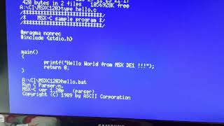 Run MSX C compiler.