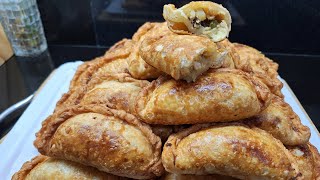 THE BEST CHICKEN EMPANADA- fried crunchy crust empanada #sallyskitchenempanada