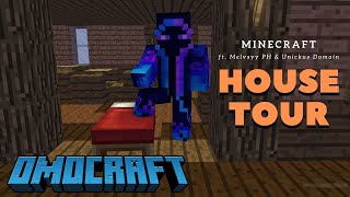 OMOCRAFT HOUSE TOUR ft. Melvsyy PH AND Unickus Domain || MINECRAFT