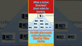 what is active directory explained with example #trending #networking #shorts  #celebratewithshorts