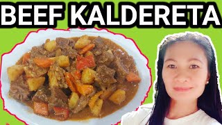 GANITONG LUTO SA BEEF KALDERETA ANG MASARAP SARSA PA LANG ULAM NA #beefrecipe #filipinofood