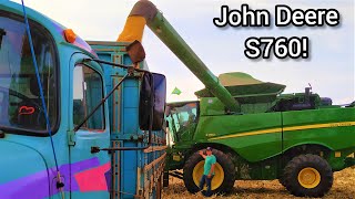 JOHN DEERE S760 COLHENDO MILHO💪🏽💥🌽!!